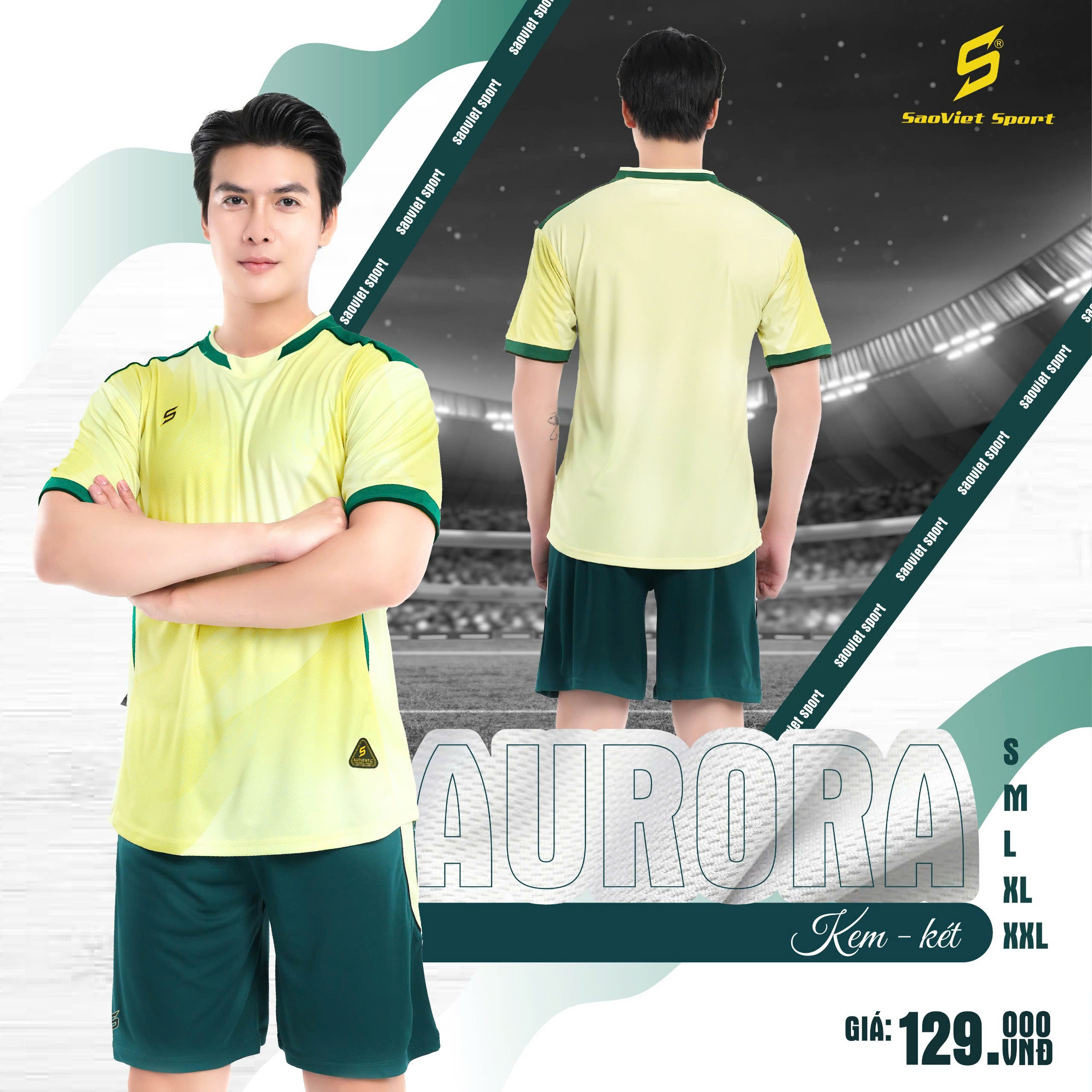 Set quần áo thể thao Sao Việt Aurora chính hãng